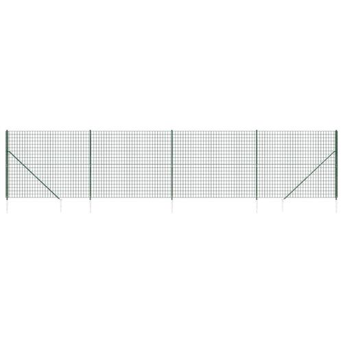 Trådhegn med jordspyd 1,6x10 m grøn
