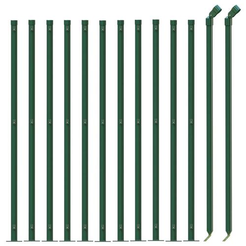 Trådhegn med flange 1x25 m grøn