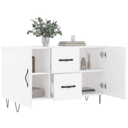 Skænk 100x36x60 cm konstrueret træ hvid