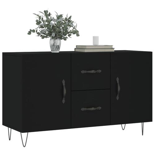 Skænk 100x36x60 cm konstrueret træ sort