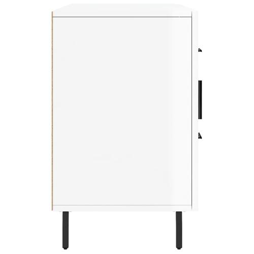Skænk 100x36x60 cm konstrueret træ hvid højglans