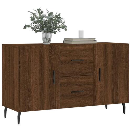 Skænk 100x36x60 cm konstrueret træ brun egetræsfarve