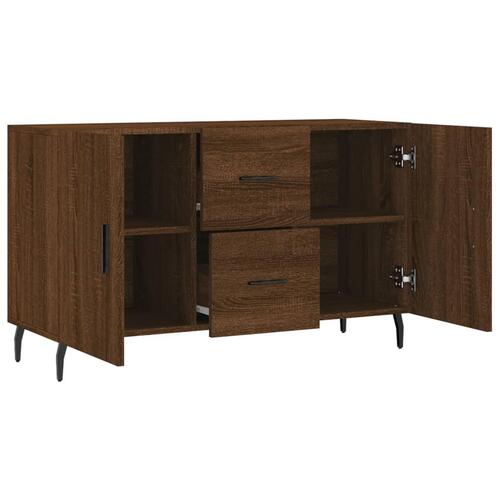 Skænk 100x36x60 cm konstrueret træ brun egetræsfarve