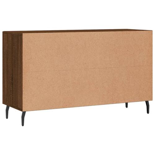 Skænk 100x36x60 cm konstrueret træ brun egetræsfarve