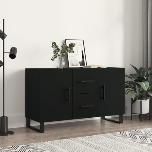 Skænk 100x36x60 cm konstrueret træ sort