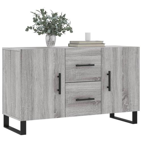 Skænk 100x36x60 cm konstrueret træ grå sonoma-eg