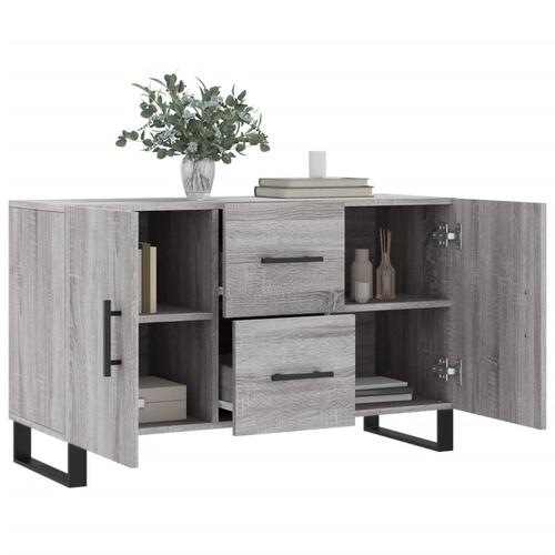Skænk 100x36x60 cm konstrueret træ grå sonoma-eg