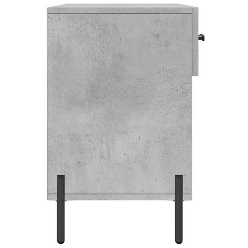 Skobænk 102x35x55 cm konstrueret træ betongrå