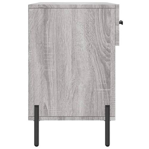 Skobænk 102x35x55 cm konstrueret træ grå sonoma-eg