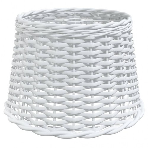 Lampeskærm Ø40x26 cm flet hvid