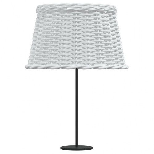 Lampeskærm Ø45x28 cm flet hvid