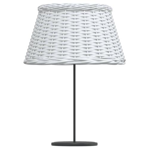Lampeskærm Ø50x30 cm flet hvid