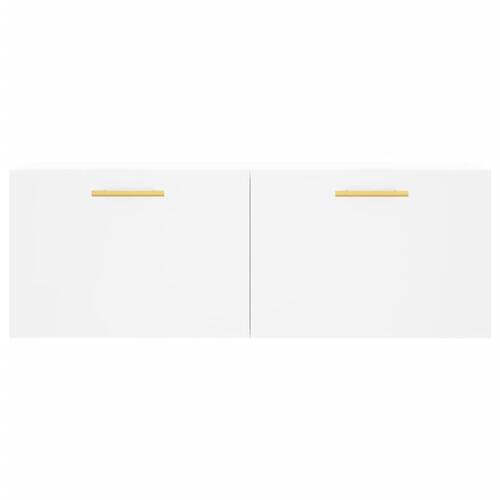 Vægskab 100x36,5x35 cm konstrueret træ hvid