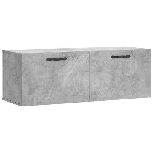 Vægskab 100x36,5x35 cm konstrueret træ betongrå