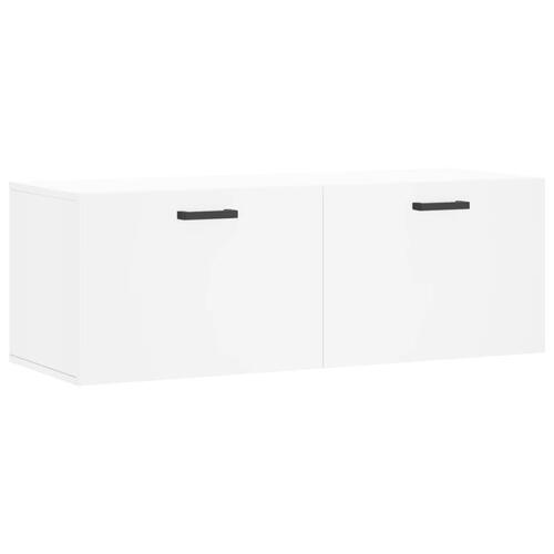 Vægskab 100x36,5x35 cm konstrueret træ hvid