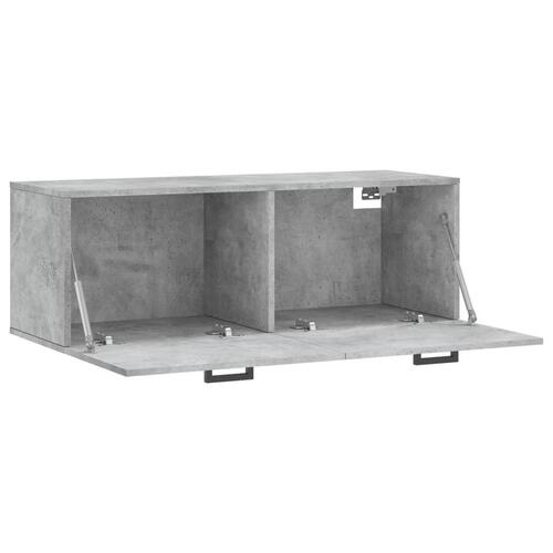 Vægskab 100x36,5x35 cm konstrueret træ betongrå
