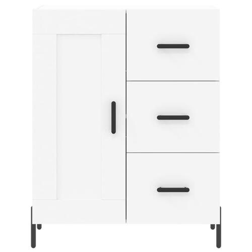 Skænk 69,5x34x90 cm konstrueret træ hvid