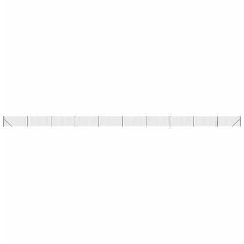 Trådhegn med flange 0,8x25 m antracitgrå