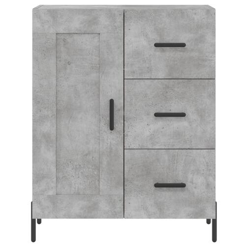 Skænk 69,5x34x90 cm konstrueret træ betongrå