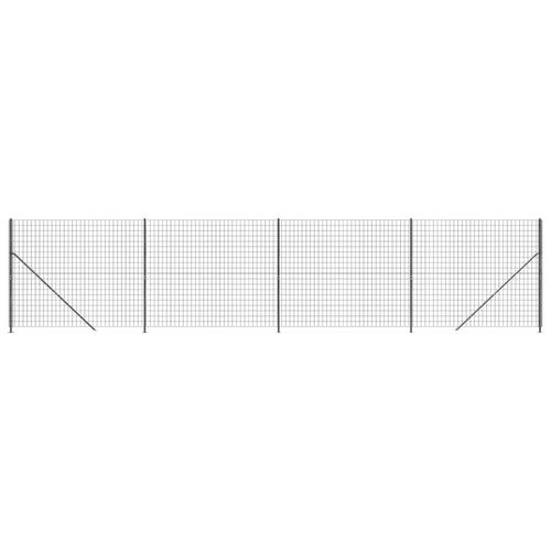 Trådhegn med flange 1,4x10 m antracitgrå