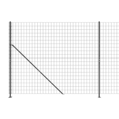 Trådhegn med flange 1,6x10 m antracitgrå