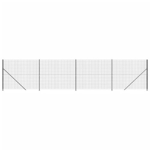 Trådhegn med flange 1,6x10 m antracitgrå
