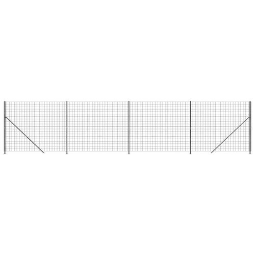 Trådhegn med flange 1,4x10 m antracitgrå