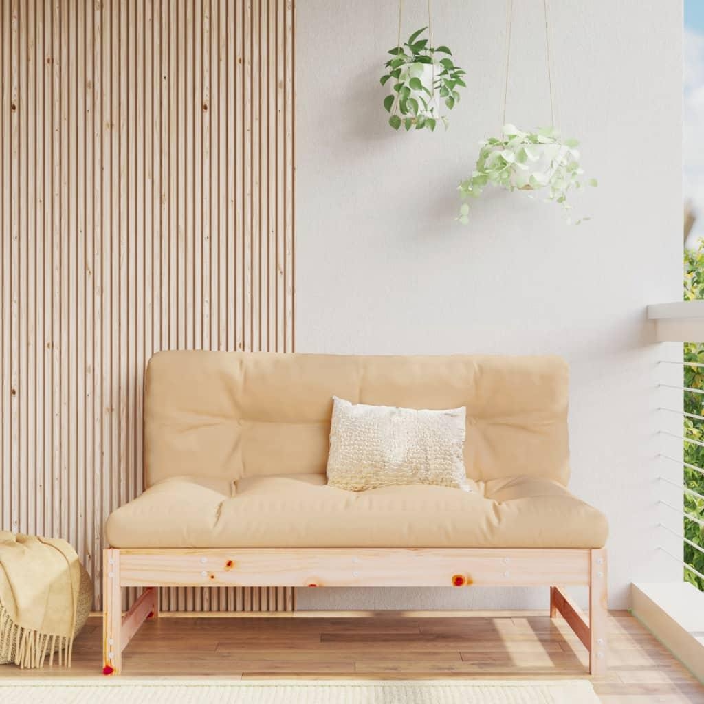 Midtermodul til sofa 120x80 cm massivt fyrretræ