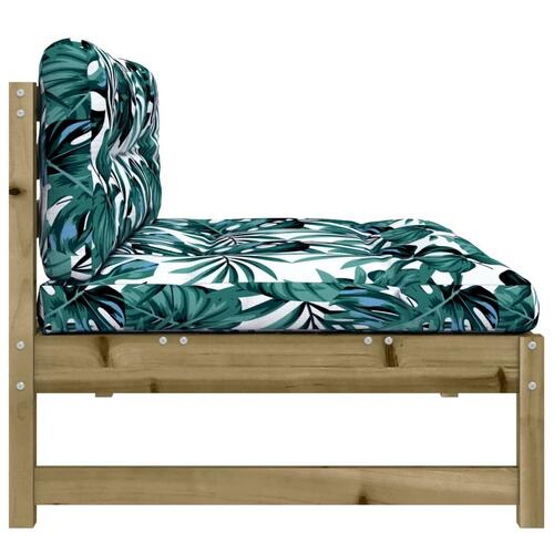 Midtermodul til sofa 120x80 cm imprægneret fyrretræ