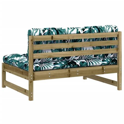 Midtermodul til sofa 120x80 cm imprægneret fyrretræ