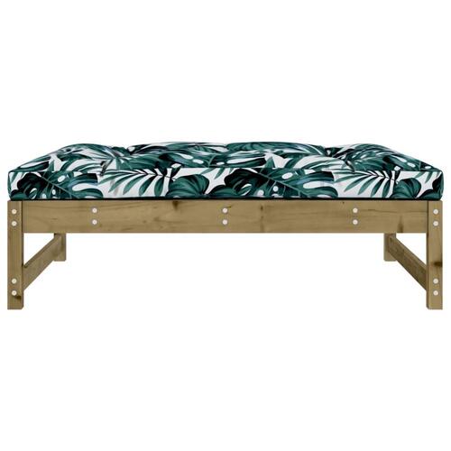 Udendørs fodskammel 120x80 cm imprægneret fyrretræ
