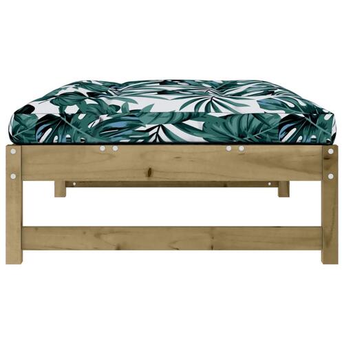 Udendørs fodskammel 120x80 cm imprægneret fyrretræ