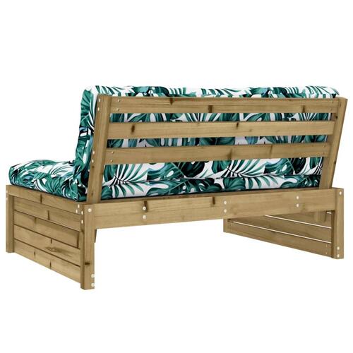 Midtermodul til sofa 120x80 cm imprægneret fyrretræ
