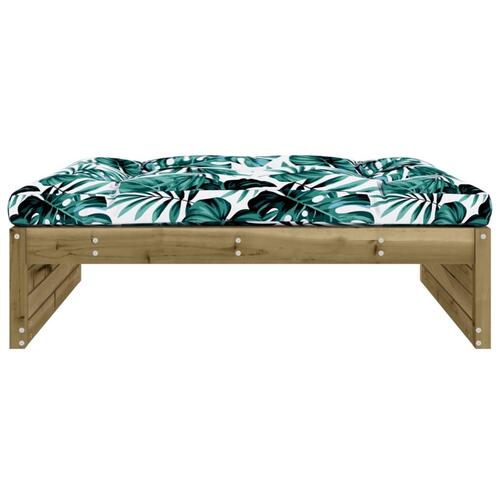 Udendørs fodskammel 120x80 cm imprægneret fyrretræ