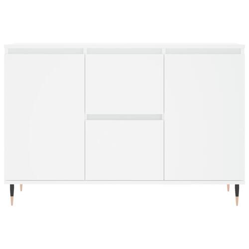 Skænk 104x35x70 cm konstrueret træ hvid