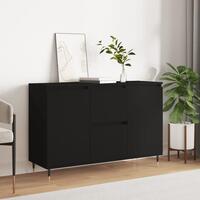 Skænk 104x35x70 cm konstrueret træ sort