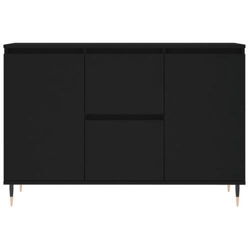 Skænk 104x35x70 cm konstrueret træ sort