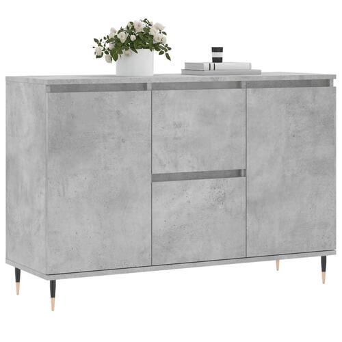 Skænk 104x35x70 cm konstrueret træ betongrå
