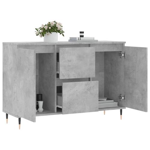 Skænk 104x35x70 cm konstrueret træ betongrå