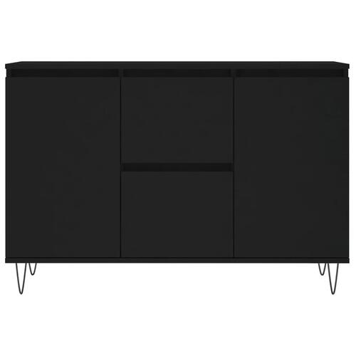Skænk 104x35x70 cm konstrueret træ sort