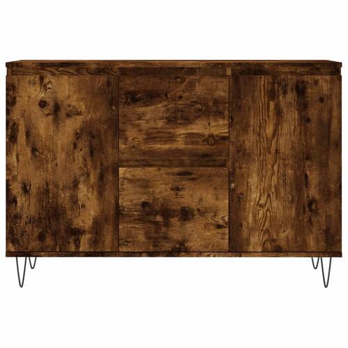 Skænk 104x35x70 cm konstrueret træ røget egetræsfarve