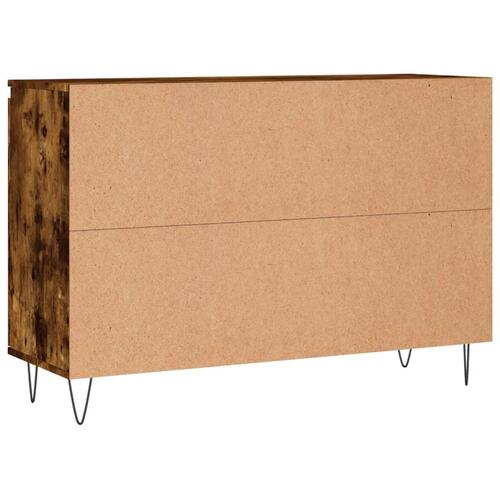 Skænk 104x35x70 cm konstrueret træ røget egetræsfarve