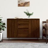 Skænk 104x35x70 cm konstrueret træ brun egetræsfarve