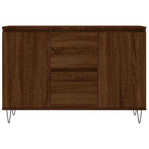 Skænk 104x35x70 cm konstrueret træ brun egetræsfarve