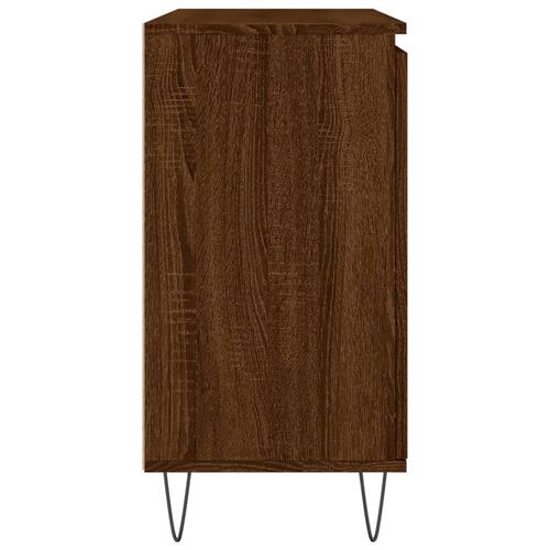 Skænk 104x35x70 cm konstrueret træ brun egetræsfarve