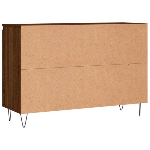 Skænk 104x35x70 cm konstrueret træ brun egetræsfarve