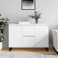 Skænk 104x35x70 cm konstrueret træ hvid