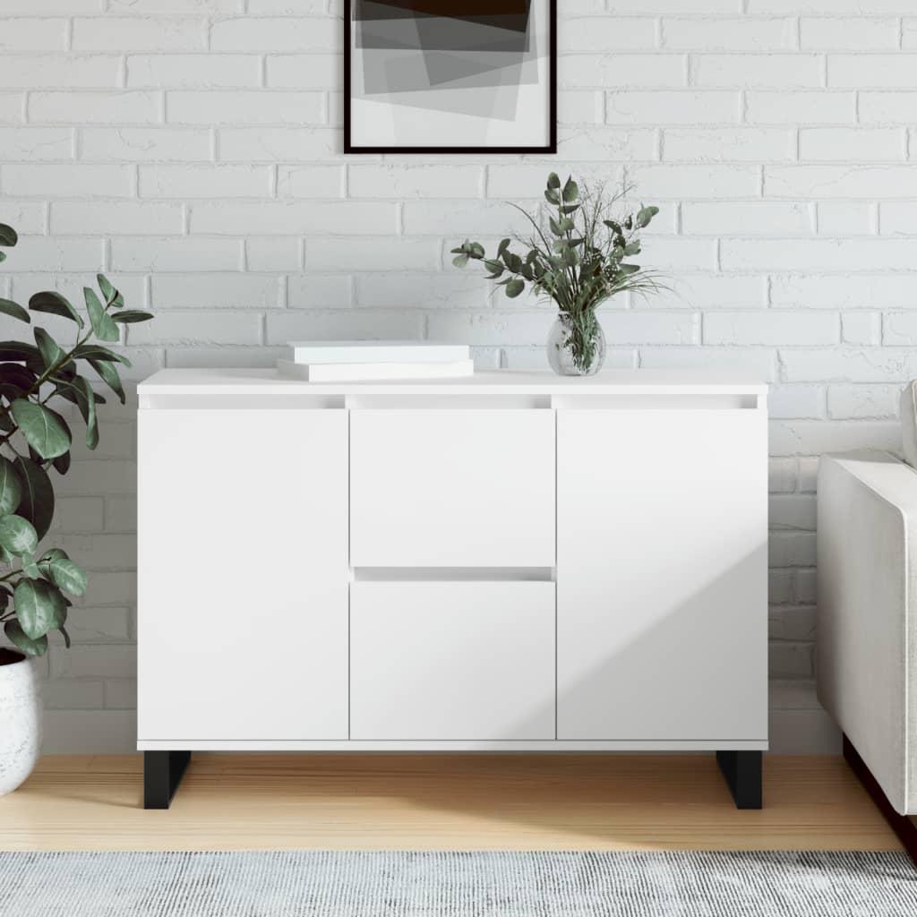 Skænk 104x35x70 cm konstrueret træ hvid