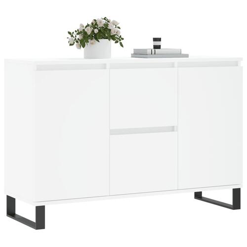 Skænk 104x35x70 cm konstrueret træ hvid