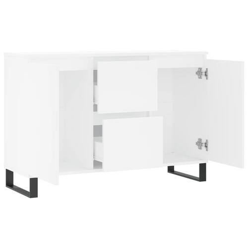 Skænk 104x35x70 cm konstrueret træ hvid